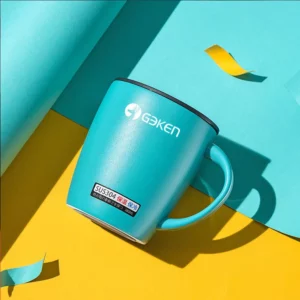 380ml Thermos Coffee Mug With Handle And Lid 304 Stainless Steel Vaccum Thermal Cup Insulated Drinkware Keep Hot For Office Home - Image 2