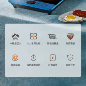 Induction Cooker 220V Household High-firepowerHot Pot Battery Stove Electromagnetic CookerHigh-power Cooking Hot Pot - Image 5