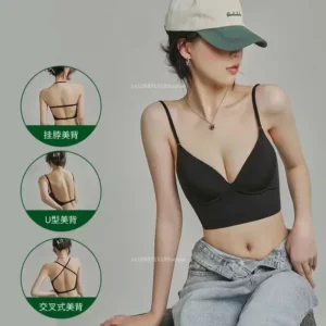One Size Fits All Invisible Bra with Bare Open Back Sexy Women Intimate Underwear Small Chest Pudh Up Gathered Seamles Backless - Image 3