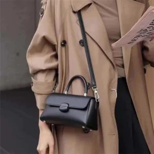 Hifashion Cowhide Genuine Leather Small Tote Handbags For Women 2025 Trend Designer Short Handle Ladies Shoulder Crossbody Bags - Image 4