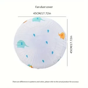 1pc Round Head Fan Dustproof Waterproof Dust Cover Home Electric Fan Protective Cover Fan Cover - Image 6