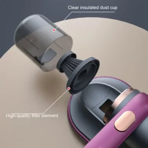 10000KPa Wireless Dust Removal Equipment with UV Light Portable Home Handheld Vacuum Mite Remover for Mattresses Sofas Cleaner - Image 5