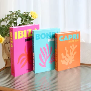 3Pcs/Set Multiple Size Fake Books Set Coffee Table Books Villa Hotle Simulation Books Set Shooting Props Living Room Decor - Image 5