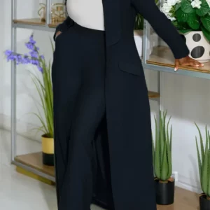 Women's Set Full Sleeve X-Long Blazer Coat+ Long Pant Suit 2025 Spring Streetwear Two 2 Piece Set Africa OL Work Outfits - Image 5