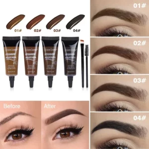 Professional Eyebrow Enhancers Cream Women Natural Liquid Dyeing Eyebrow Set Brow Tattoo Pigments Lasting Waterproof Eyebrow Gel - Image 2
