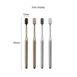 Luxury Soft Toothbrush Men Women Adult Tooth Brush Gold Silver Brushes Elegance Gentle Toothbrushes Drop Shipping - Image 6