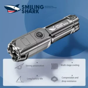 Powerful LED Flashlight Rechargeable USB 18650 Waterproof Zoom Fishing Hunting 100000 Lumens Tactical Flashlight LED Flashlight - Image 2