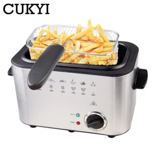 Household/Commercial Electric Frying Machine 1.5L Multifunctional Smokeless Deep fryers French Fries Maker Constant temperature - Image 6