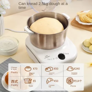 5L Food Mixers with Dough Hook Intelligent Kneading Machine for Home Multi-functional Kitchen Mixer 220V - Image 6