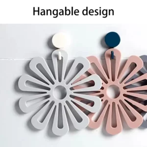 2025 Sale Kitchen Pot Mat Flower Shape Pot Holders for Hot Pots and Pans Holder Kitchen Insulation Coasters Hot Pad for Dishes - Image 3