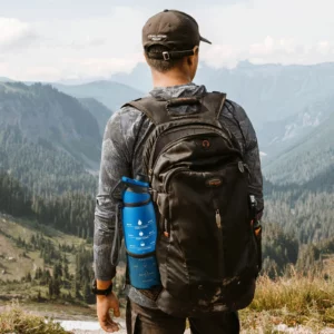 Fjbottle Plastic Water Bottle with Magnetic Lid, Leakproof Sports Water Bottle with Carry Strap BPA-FREE 1000ml - Image 6
