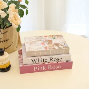 3Pcs/Set Multiple Size Fake Books Set Coffee Table Books Villa Hotle Simulation Books Set Shooting Props Living Room Decor - Image 3
