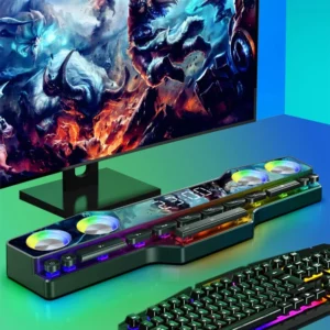 RGB Lighting Wireless Bluetooth Speaker HiFi 3D Stereo Subwoofer 4000mAh Home Clock Gaming Speakers Computer Soundbar 블루투스 스피커 - Image 2