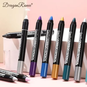 Smoky Dark Green Eyeshadow Pencil Stick Waterproof Pearlescent 12 Colors Metallic Glitter Eye Shadow Highlighter Pen Makeup Tool - Image 6