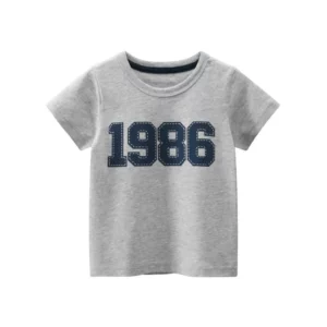 2025 Summer Clothes Leaf Print T Shirt Boys & Girls Unisex New Children's Clothing Letter Short Sleeve Cotton Top Kids T-Shirts - Image 5