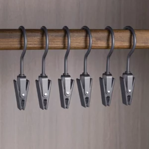 6pcs Multifunctional hook clip metal aluminum alloy hat skirt storage clip clothes hangers drying clip seamless pants racks - Image 3
