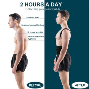 Back Brace Posture Corrector for Women & Men,Back Straightener, Scoliosis and Hunchback Correction,Adjustable Posture Trainer - Image 3