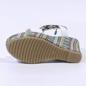 Women'S Shoes Elegant Heel Women'S Wedge High Heel Casual Sandals Fashion Beaded Sandals Sandales Femmes éTé - Image 3
