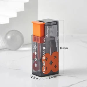 Portable Floss Dispenser Includes Floss Automatic Ejectable Floss Organiser Oral Care Press-on Disposable Flossing tool new - Image 6