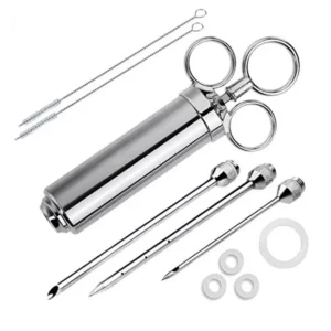 Grill 2-oz Marinade Seasoning Injector Turkey Meat Injectors Stainless Steel Cooking Syringe Injection With 2-5 Needles - Image 6