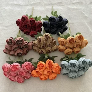 Simulation 10 Core-spun Peony Bouquets for Home Living Room Dining Table Wedding Decoration Fake Artificial Flowers High Quality - Image 5