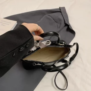 LEFTSIDE PU Leather Small Crossbody Bags Lady Belt Buckle Design Shoulder Bag for Women 2025 New Y2K Short Handle Retro Handbags - Image 6
