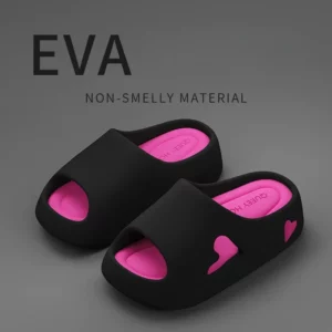 House Slipper Flip Flop Women Love Heart Platform Cloud Outdoor Indoor Summer Soft Sandal Slides Ladies Home Hotel Shoe Flat EVA - Image 4