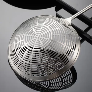 3 Sizes Round 304 Stainless Steel Strainer with Long Handle Kitchen Sieves Scoop Hot Pot Oil Filter Colander Cooking Tools - Image 4