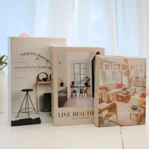 3Pcs/Set Multiple Size Fake Books Set Coffee Table Books Villa Hotle Simulation Books Set Shooting Props Living Room Decor - Image 6