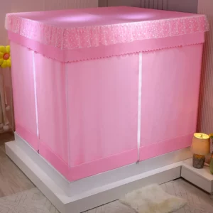 Modern Style Home Mosquito Net Double Bed Full Bottom Baby Anti-fall Mosquito Net Tent 2 Layers for Four Seasons - Image 4
