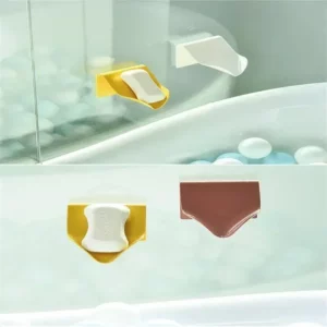 Wall Mounted Soap Holder Storage Box Self Drain Dish Adhesive Bathroom Shower - Image 6