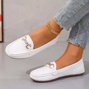 Women's Casual Slip on Mary Jane Shoes 2025 Spring Autumn New Fashion Round Toe Solid Soft Sole Flat Loafers Zapatos De Mujer - Image 2