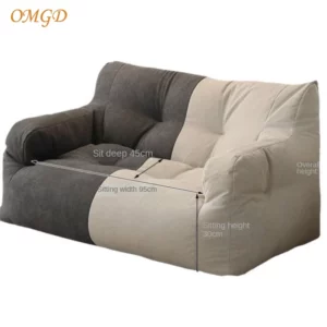 OMGD Lazy Person Sofa Can Lie And Sleep Bedroom Chaise Lounge Ins Wind Balcony Small Sofa Single Net Red Tatami Soft Sofa - Image 5