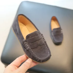 Boys Loafers Toddlers Kids Fashion Leather Shoes Slip-on Children Flats Classic Spring Autumn Flock Suede Fabric Moccasins Soft - Image 6