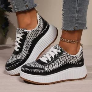 Colorful Sequins Platform Sneakers Women 2025 Fashion Thick Bottom Vulcanized Shoes Woman Plus Size Non Slip Walking Shoes 43 - Image 2