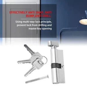 Thumb Turn Cylinder Door Lock UPVC Anti Pick 35/35 With 3 Keys Kit For Entry Doors Outdoor Door Locks Cylinder Door Lock - Image 4
