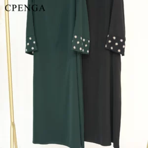 2024 Daisy Embroidery Muslim Modest Dress for Women Eid Saudi Arabia Dubai Abaya Luxury Islam Turkey Holiday Party Jalabiya Robe - Image 6