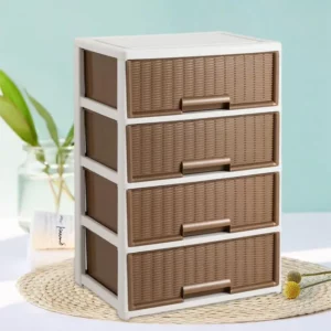 Drawer Style Storage Box Stackable Storage Container Home Cabinet Bedside Table Household Storage Organizer For Clothing Books - Image 4
