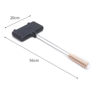 Sandwich Pan Long Handle Aluminum Alloy Double Pie Cooker Portable Campfire Sandwich Maker Mountain Pie Maker Camping Cookware - Image 6
