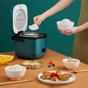 Mini Rice Cooker Automatic Household KitchenElectric Cooking machine 1-2 People Food WarmerSteamer1.2L Small Rice Cooker - Image 2