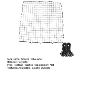 Soccer Rebounder Net with 20 Elastic Ropes Kickback Football Practice Net Target Goal Rebound Net Beginner Training Aid fútbol - Image 5