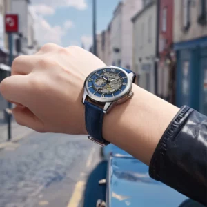 LONGLUX automatic watch rome wholesale mechanical wristwatches waterproof hollow leather mens watch men gift - Image 3