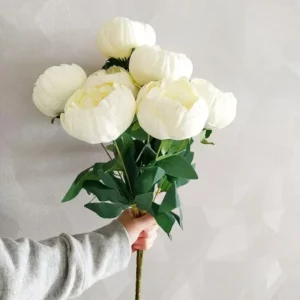 Simulation 10 Core-spun Peony Bouquets for Home Living Room Dining Table Wedding Decoration Fake Artificial Flowers High Quality - Image 3