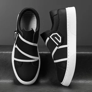New Men Business Casual Shoes Fashion Anti Slip Outdoor Sneakers Comfortable Wear-resistant Walking Shoes Leather Walking Shoes - Image 2