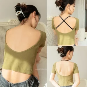 One Size Fits All Invisible Bra with Bare Open Back Sexy Women Intimate Underwear Small Chest Pudh Up Gathered Seamles Backless - Image 5