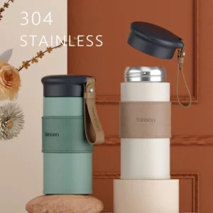 Cute Water Bottle Thermal Mug Portable Thermos Bottle For Tea Travel Insulated Coffee Cup Stainless Steel Vacuum Flask 330ml - Image 6