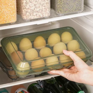 10/15 Grids Eggs Storage Box Plastic Transparent Portable Egg Fresh-keeping Case Refrigerator Storage Container Kitchen Tool - Image 3