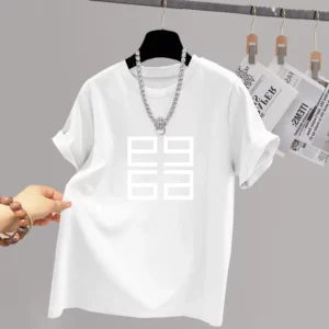 Women Chic Y2k Printed T-shirt Summer Loose Short Sleeve Casual Loose Tops Cotton Comfortable Vintage Pullovers - Image 4