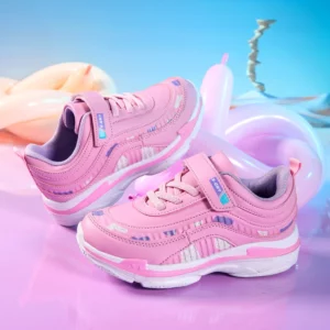 Cute Children Sneaker Girls Shoes Luxury Leather Lightweight Kids Casual Shoes Running Sports School Tennis Sneaker for Girl - Image 3