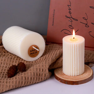 Striped Cylindrical Candle Silicone Mold Handmade Scented Candle Making Wax Mould DIY Crystal Epoxy Resin Craft Molds Home Decor - Image 5